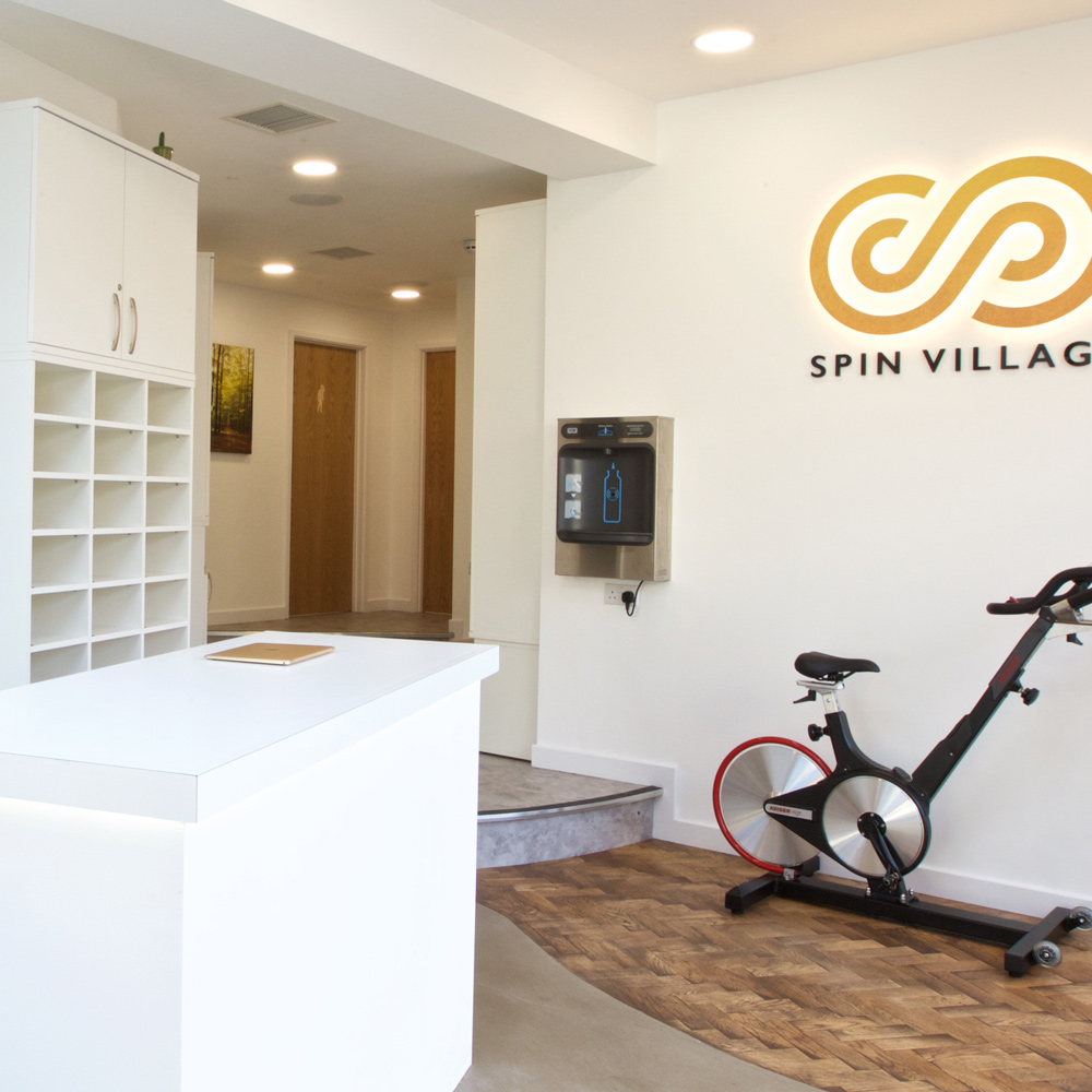 Spin Village boutique cycling studio design