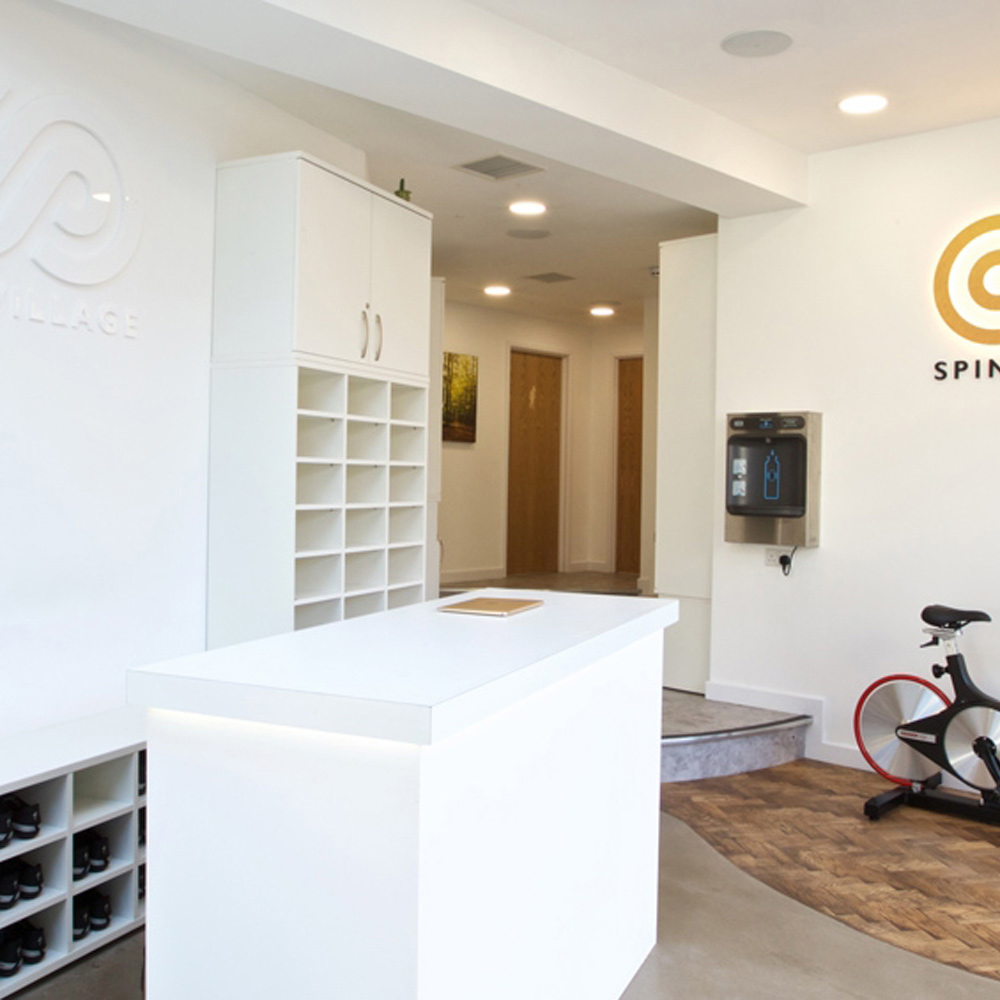 Spin Village boutique cycling studio design