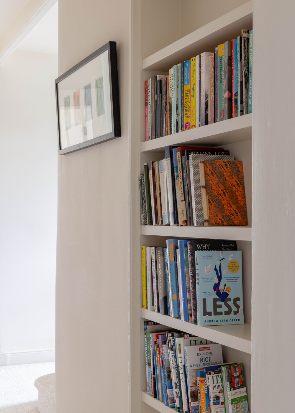 First floor landing shelving